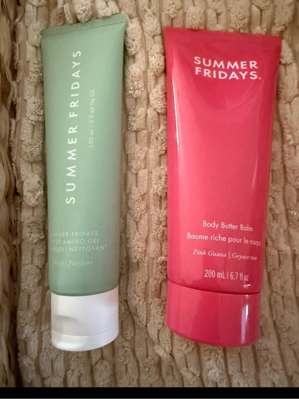 Summer Fridays Green & Pink Moisturizer and Body Butter Duo